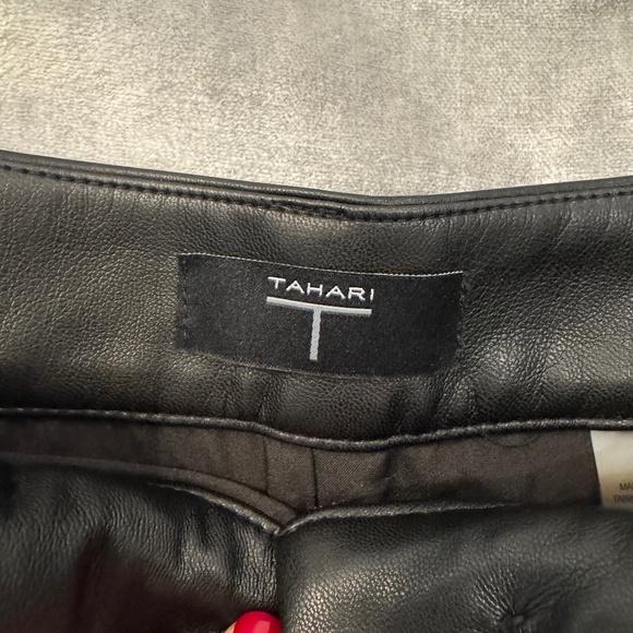 Tahari  leather skirt - Picture 2 of 3